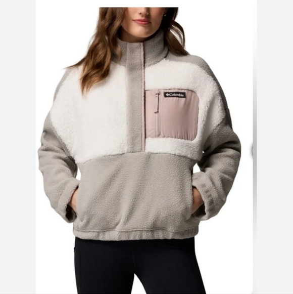 Columbia Jackets & Blazers - Columbia Lodge Sherpa In Dove Sea Salt Color Medium